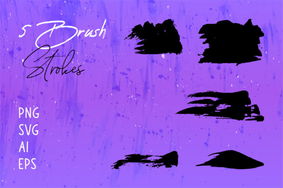 Abstract Brush Stroke Set Vector: Your Design Essential
