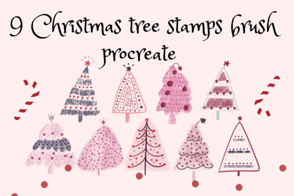 Christmas Tree Stamps Brush Procreate Guide