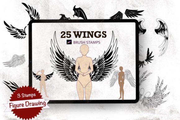 Elevating Digital Art Strategy with Wings, Figure Drawing, and Procreate Stamps