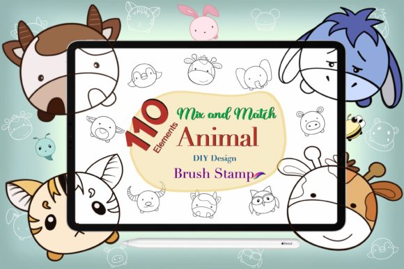 Evaluating the Design Cute Animal Brush Stamp Procreate Set for Digital Creatives