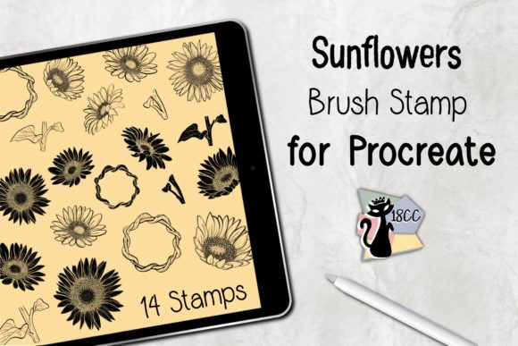 Evaluating the Procreate Brush Stamp Sunflowers Set for Digital Art