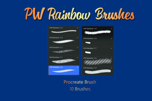 Evaluating the PW Rainbow Procreate Brush Glitter Brush Set for Digital Art