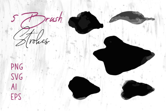Evaluating Watercolor Leaf and Flower Brush Strokes for Design Projects