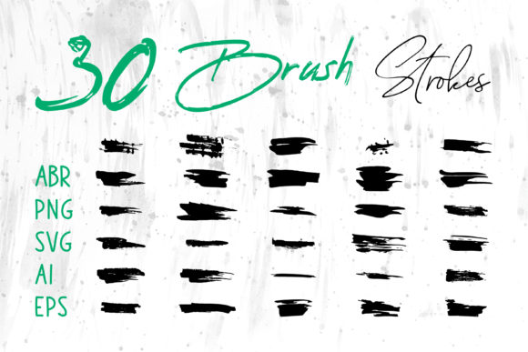 Hand Drawn Grungy Art Brush Collection
