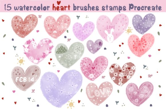 Mastering Digital Romance: A Practical Guide to Watercolor Heart Brush Stamps Procreate