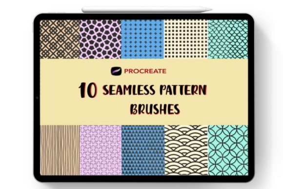 Mastering Patterns with Procreate Brush Seamless Pattern Brush 1