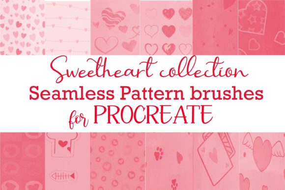 Procreate Seamless Pattern Sweetheart for iPad