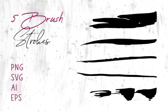 Unleash Creativity with a Versatile Abstract Paint Brush Stroke Collection