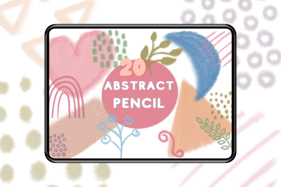 Unlocking Creative Flow with the 20 Abstract Pencil Brush Stamp Set 2