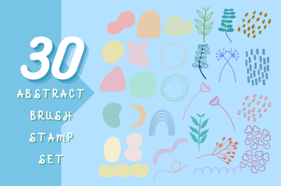 Unlocking Creative Freedom with the 30 Abstract Brush Stamp Set for Procreate