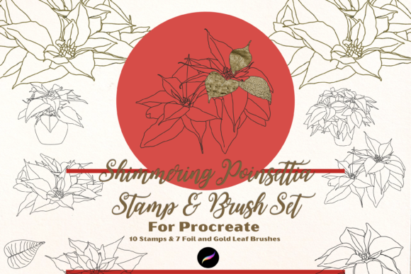 Unlocking Holiday Magic with the Shimmering Poinsettia Procreate Toolkit